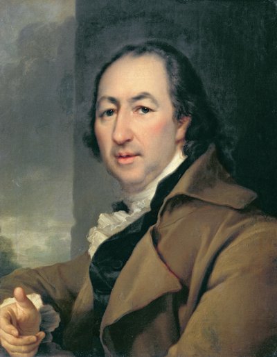 Retrato del autor ruso Nikolai Ivanovich Novikov, 1797 (1744-1818) de Dmitri Grigorievich Levitsky